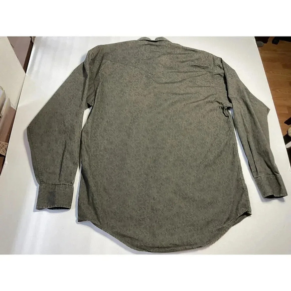 Panhandle Slim Long Sleeve Shirt Mens Sz Small Brown Cowboy Western Button Down - Picture 6 of 6